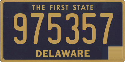 DE license plate 975357