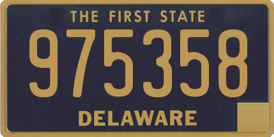 DE license plate 975358