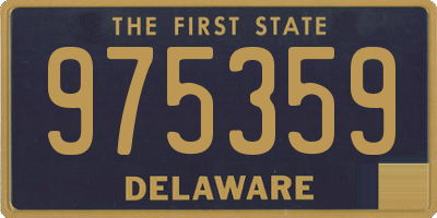 DE license plate 975359