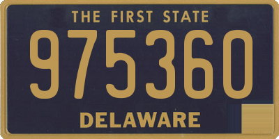 DE license plate 975360