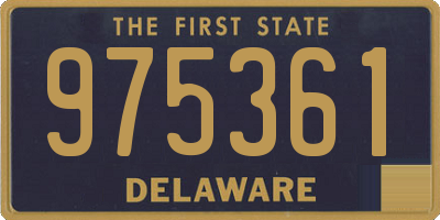 DE license plate 975361