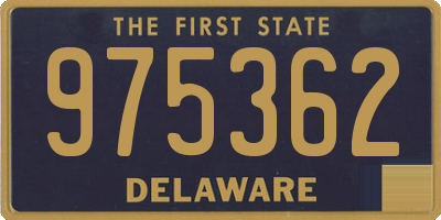 DE license plate 975362