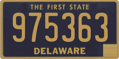 DE license plate 975363