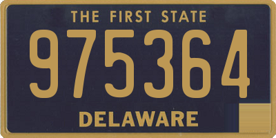 DE license plate 975364