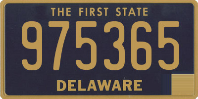 DE license plate 975365