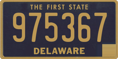 DE license plate 975367