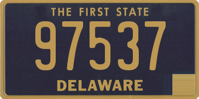 DE license plate 97537