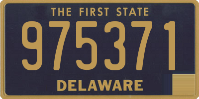 DE license plate 975371