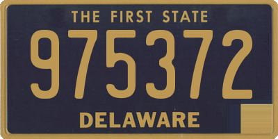 DE license plate 975372