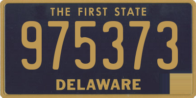 DE license plate 975373