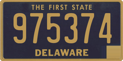 DE license plate 975374