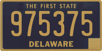 DE license plate 975375