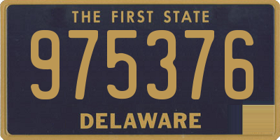 DE license plate 975376