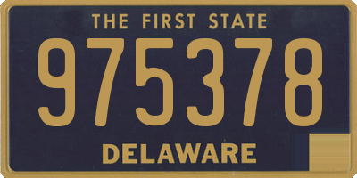 DE license plate 975378