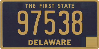 DE license plate 97538