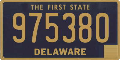 DE license plate 975380