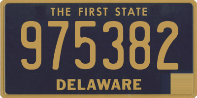 DE license plate 975382