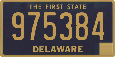 DE license plate 975384