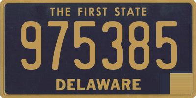 DE license plate 975385