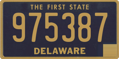 DE license plate 975387