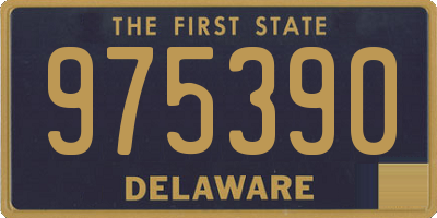 DE license plate 975390