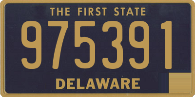 DE license plate 975391