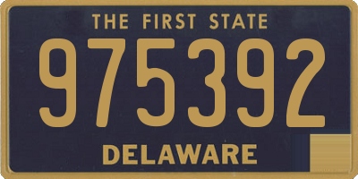 DE license plate 975392