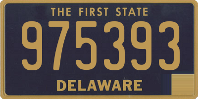 DE license plate 975393