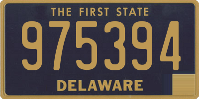 DE license plate 975394