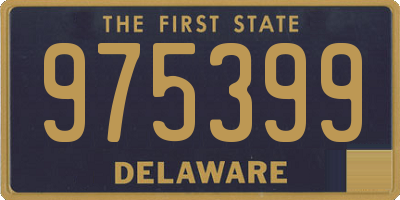 DE license plate 975399