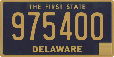 DE license plate 975400