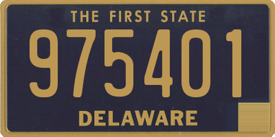 DE license plate 975401