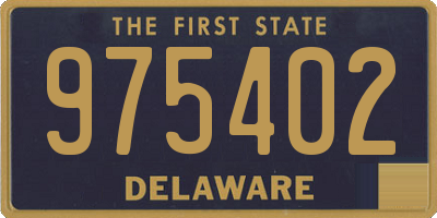 DE license plate 975402