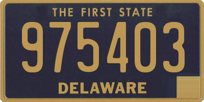 DE license plate 975403