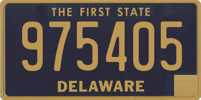 DE license plate 975405