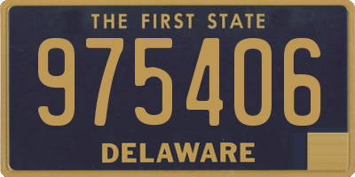 DE license plate 975406