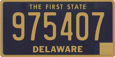 DE license plate 975407