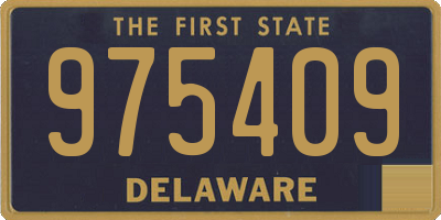 DE license plate 975409