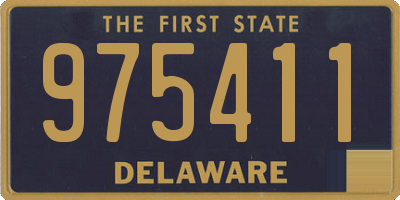 DE license plate 975411