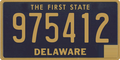 DE license plate 975412