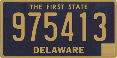 DE license plate 975413