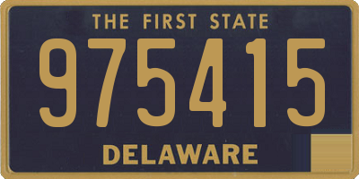 DE license plate 975415