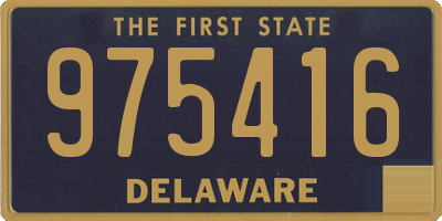 DE license plate 975416