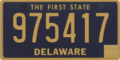 DE license plate 975417