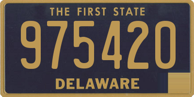 DE license plate 975420