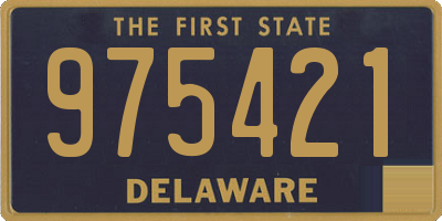 DE license plate 975421