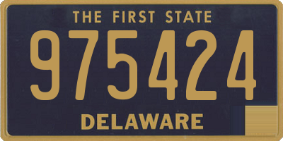 DE license plate 975424