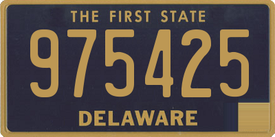 DE license plate 975425