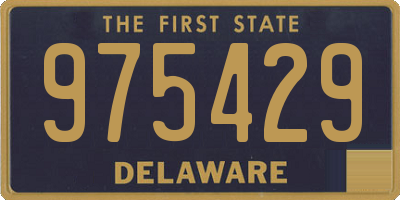 DE license plate 975429