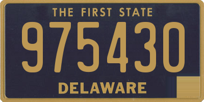 DE license plate 975430